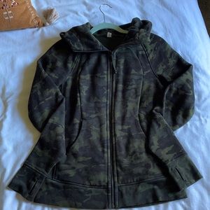 Lululemon camo zip-up hoodie